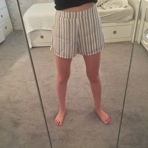 Honey Belle Red, White, and Navy Stripe Shorts